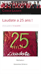 Mobile Screenshot of choeurlaudate.org